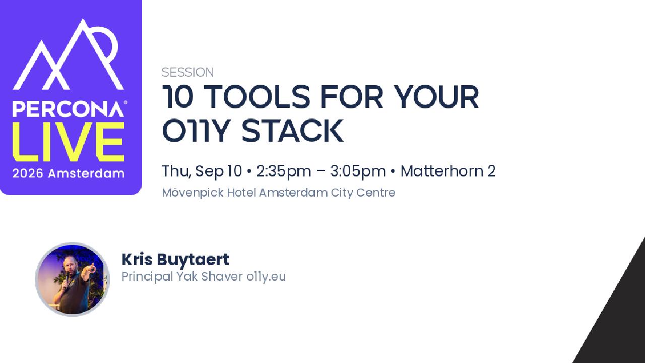 10 tools for your o11y stack