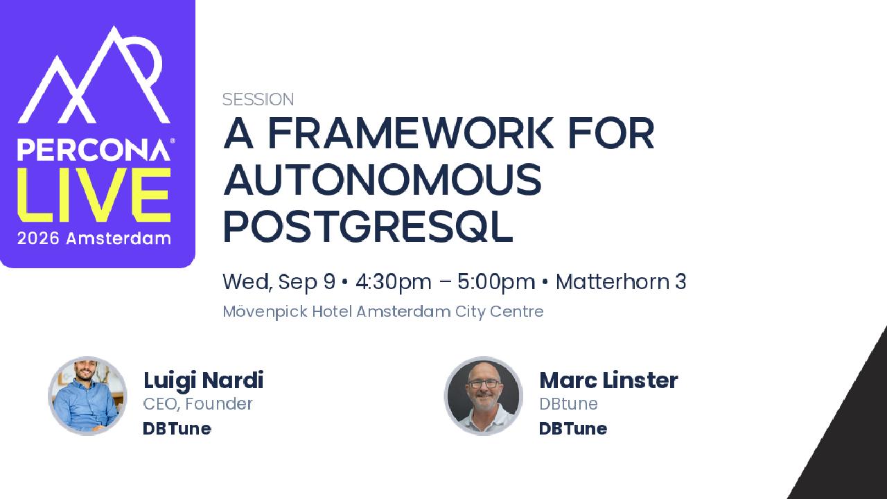 A framework for autonomous PostgreSQL