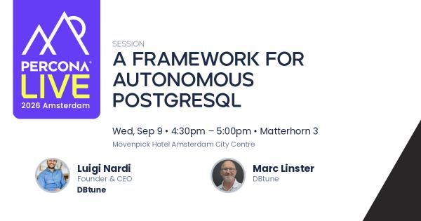 A framework for autonomous PostgreSQL