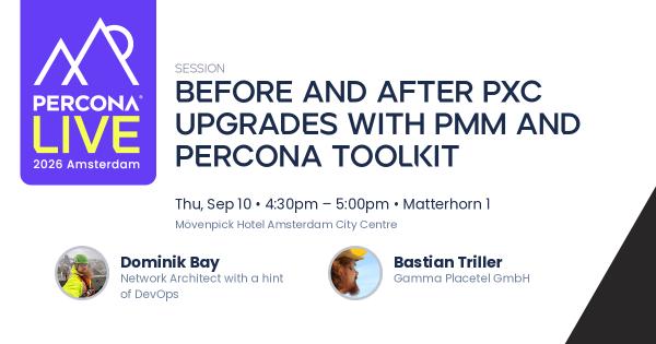 Before and after PXC upgrades with PMM and Percona Toolkit