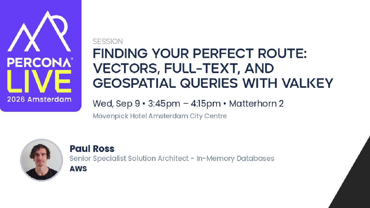 Finding Your Perfect Route: Vectors, Full-Text, and Geospatial Queries with Valkey