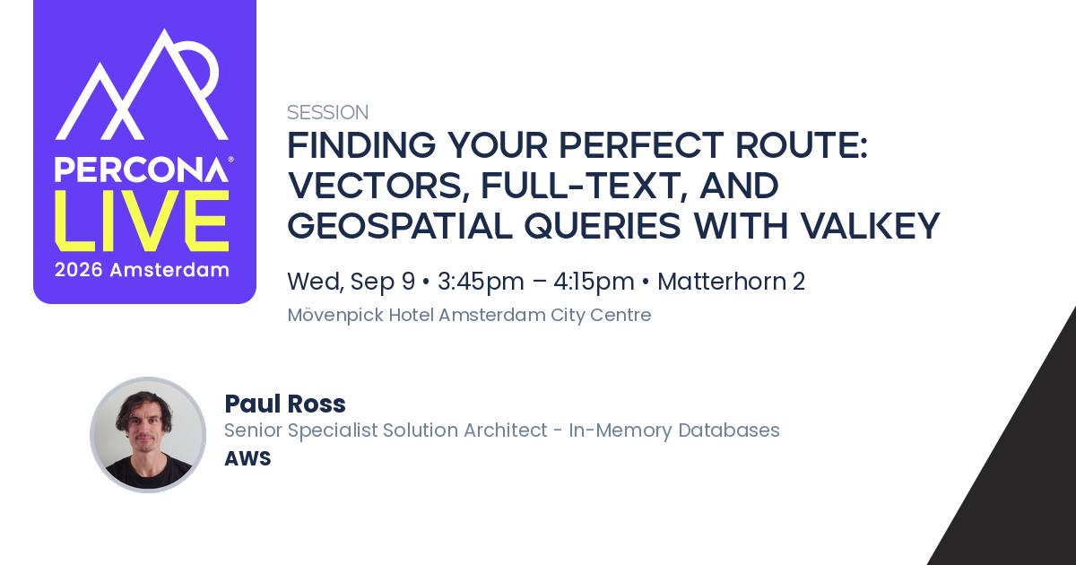 Finding Your Perfect Route: Vectors, Full-Text, and Geospatial Queries with Valkey