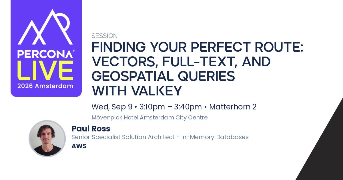 Finding Your Perfect Route: Vectors, Full-Text, and Geospatial Queries with Valkey