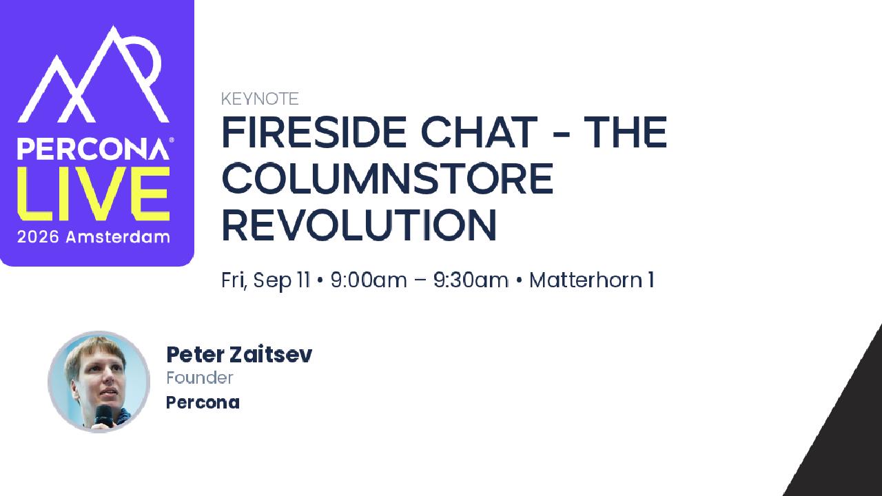 Fireside Chat - the Columnstore Revolution
