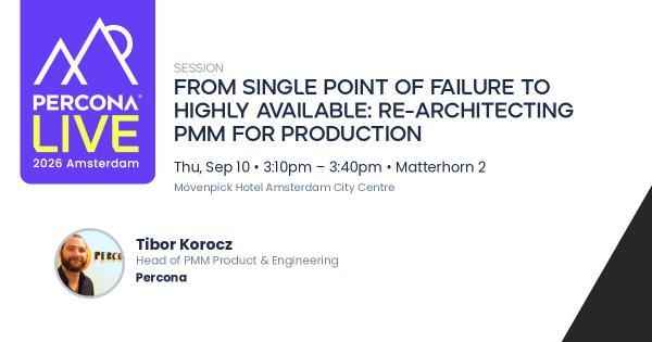 From Single Point of Failure to Highly Available: Re-architecting PMM for Production