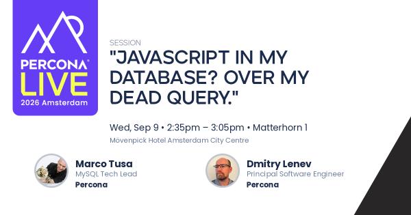 "JavaScript in My Database? Over My Dead Query."