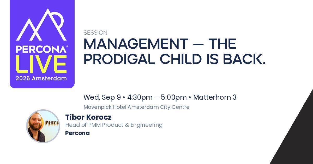 Management — the prodigal child is back.