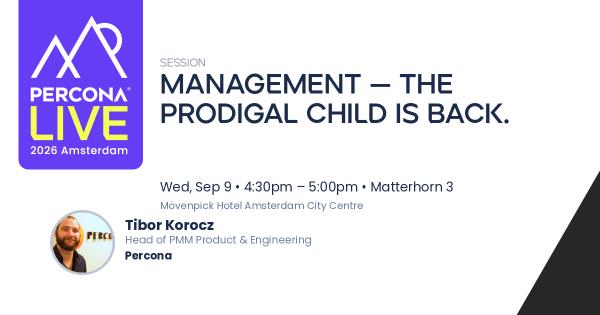 Management — the prodigal child is back.