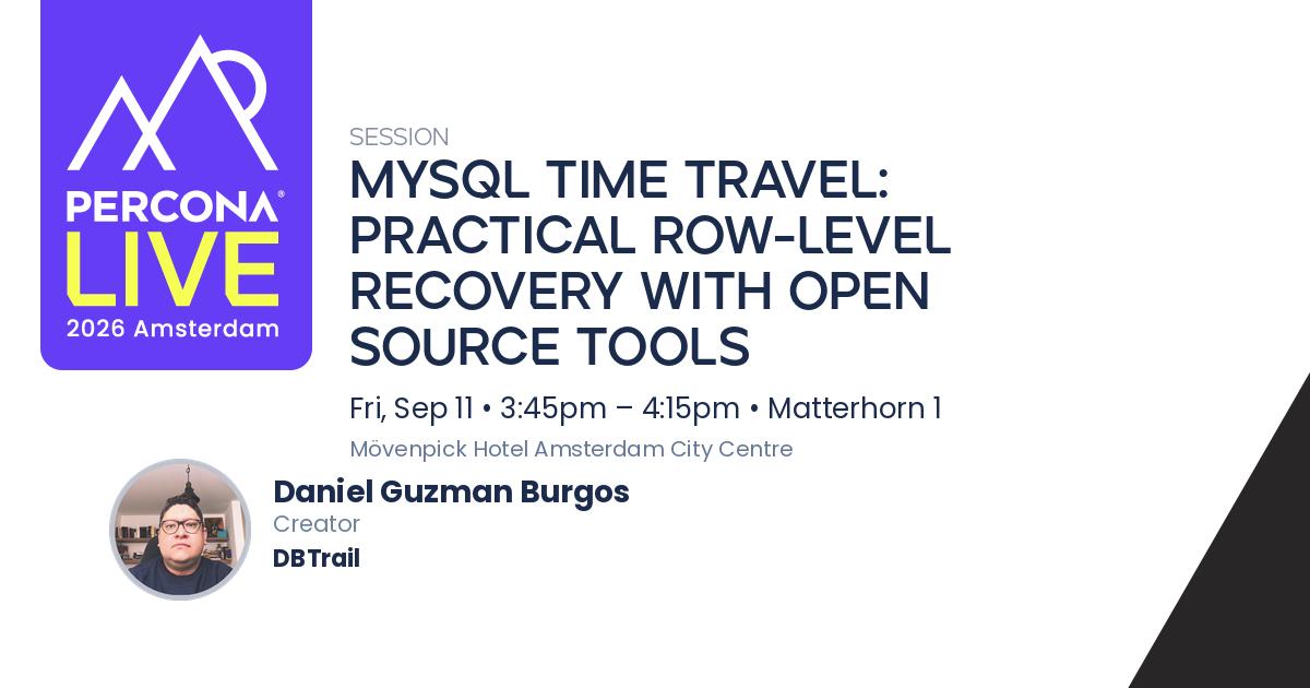 MySQL Time Travel: Practical Row-Level Recovery With Open Source Tools