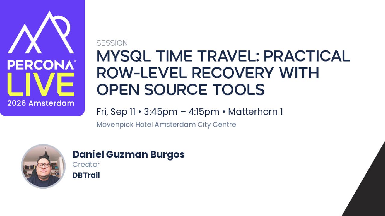 MySQL Time Travel: Practical Row-Level Recovery With Open Source Tools