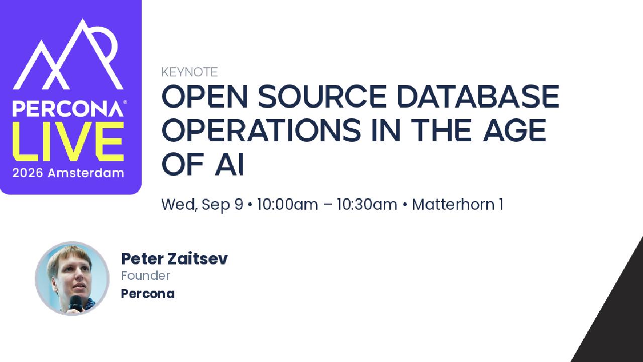 Open Source Database Operations in the Age of AI