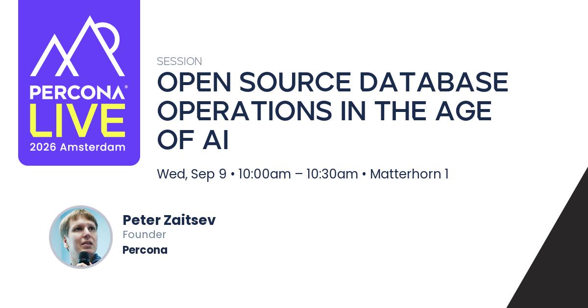Open Source Database Operations in the Age of AI