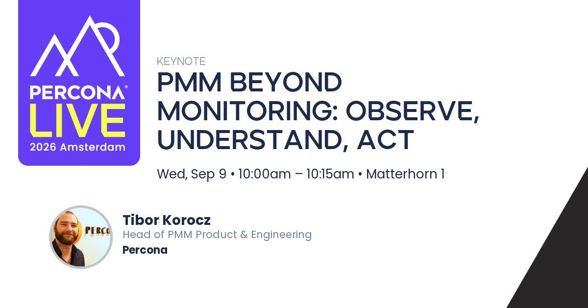 PMM Beyond Monitoring: Observe, Understand, Act