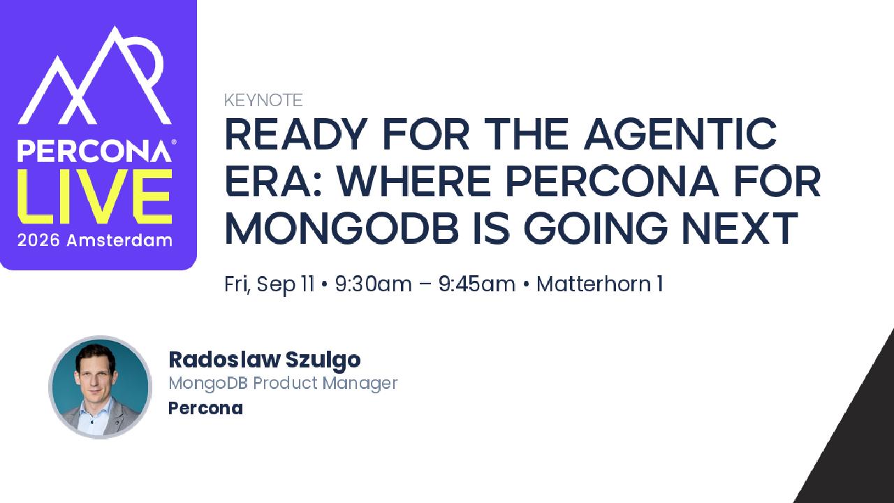 Ready for the Agentic Era: Where Percona for MongoDB Is Going Next