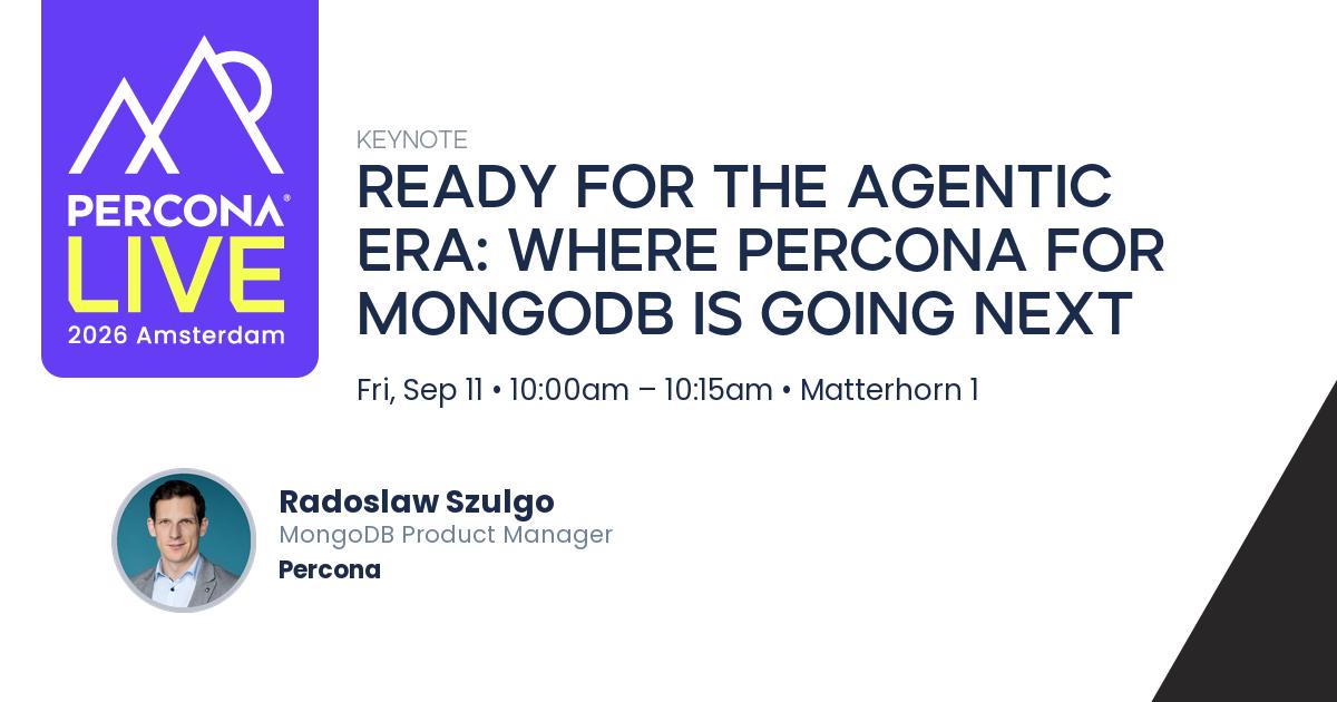 Ready for the Agentic Era: Where Percona for MongoDB Is Going Next