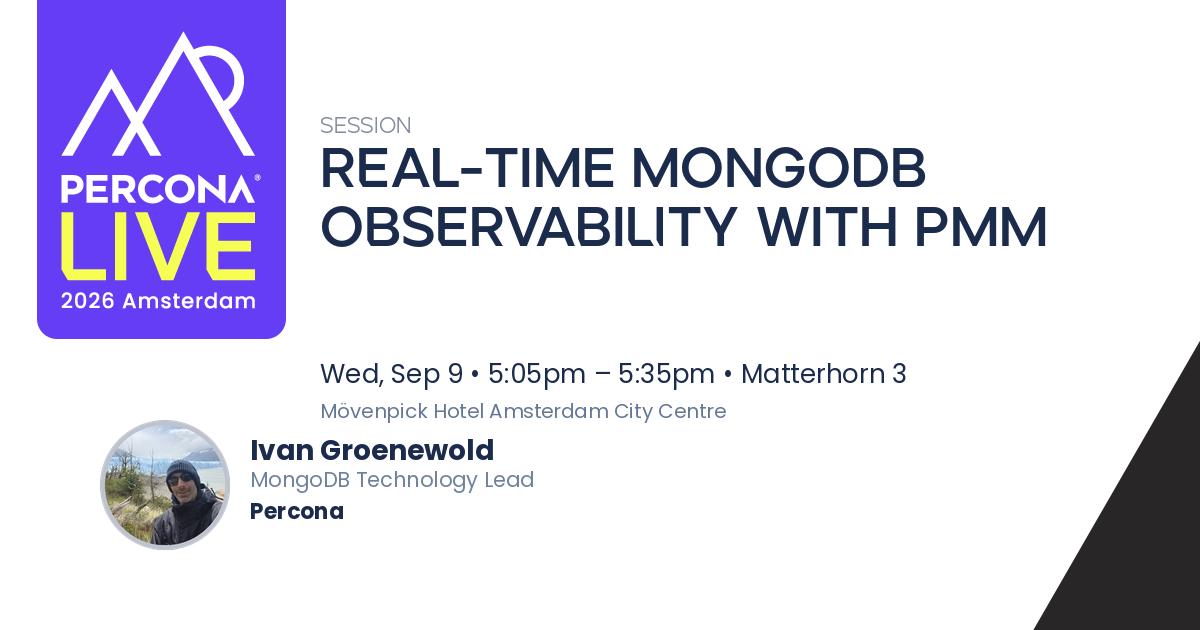 Real-Time MongoDB Observability with PMM