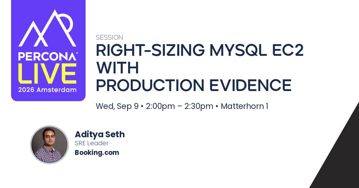 Right-Sizing MySQL EC2 with Production Evidence