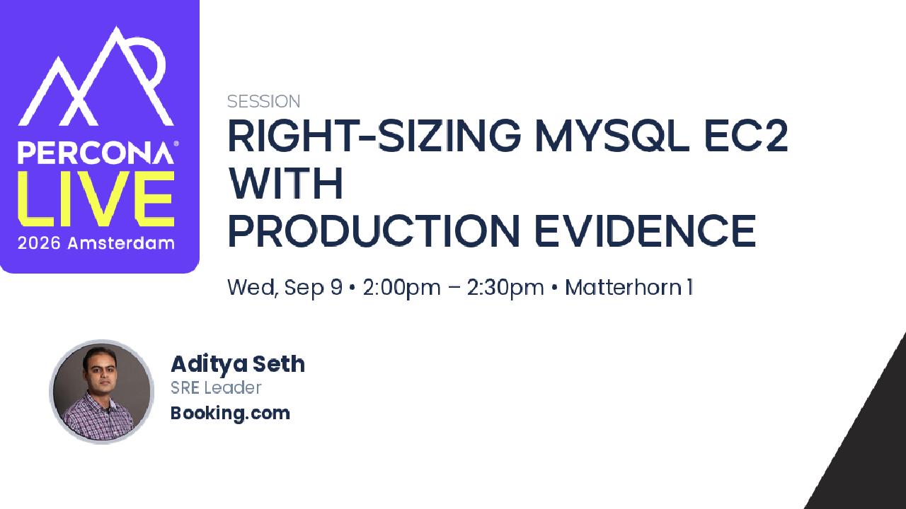 Right-Sizing MySQL EC2 with Production Evidence