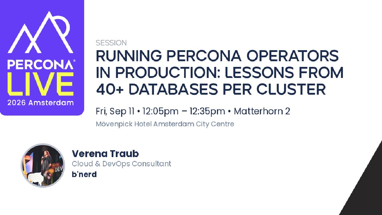 Running Percona Operators in Production: Lessons from 40+ Databases per Cluster