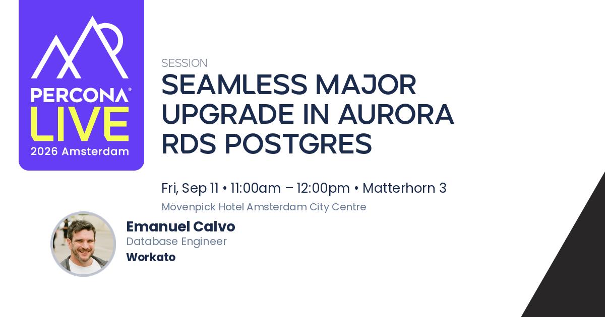 Seamless Major Upgrade in Aurora RDS Postgres