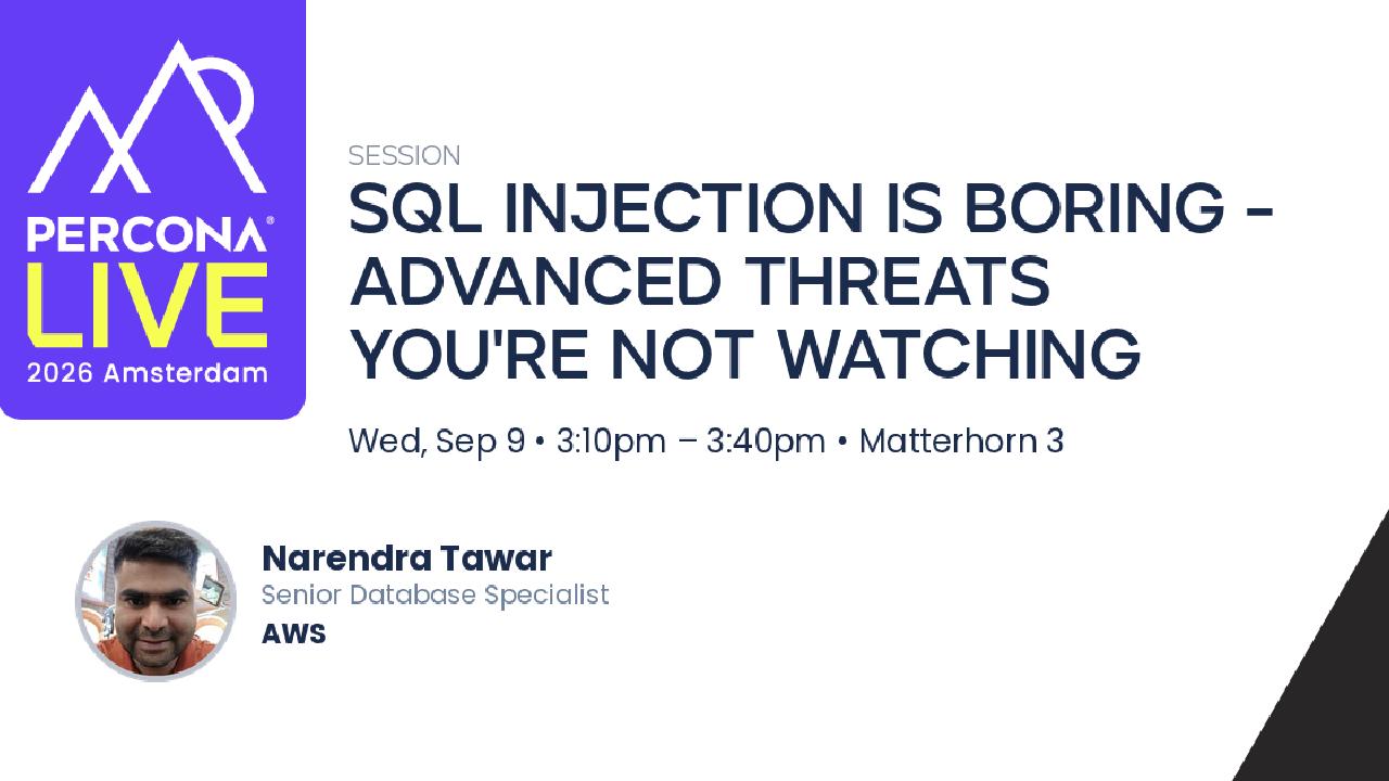 SQL Injection Is Boring - Advanced Threats You're Not Watching
