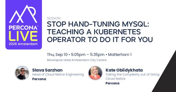 Stop Hand-Tuning MySQL: Teaching a Kubernetes Operator to Do It for You