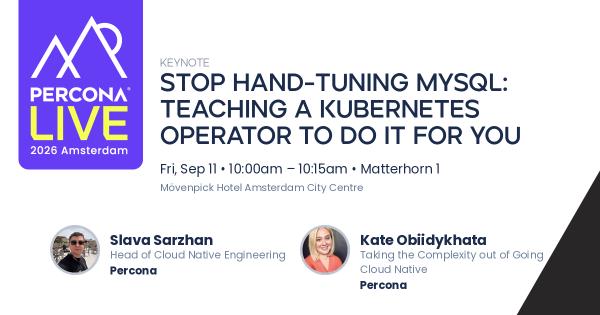 Stop Hand-Tuning MySQL: Teaching a Kubernetes Operator to Do It for You