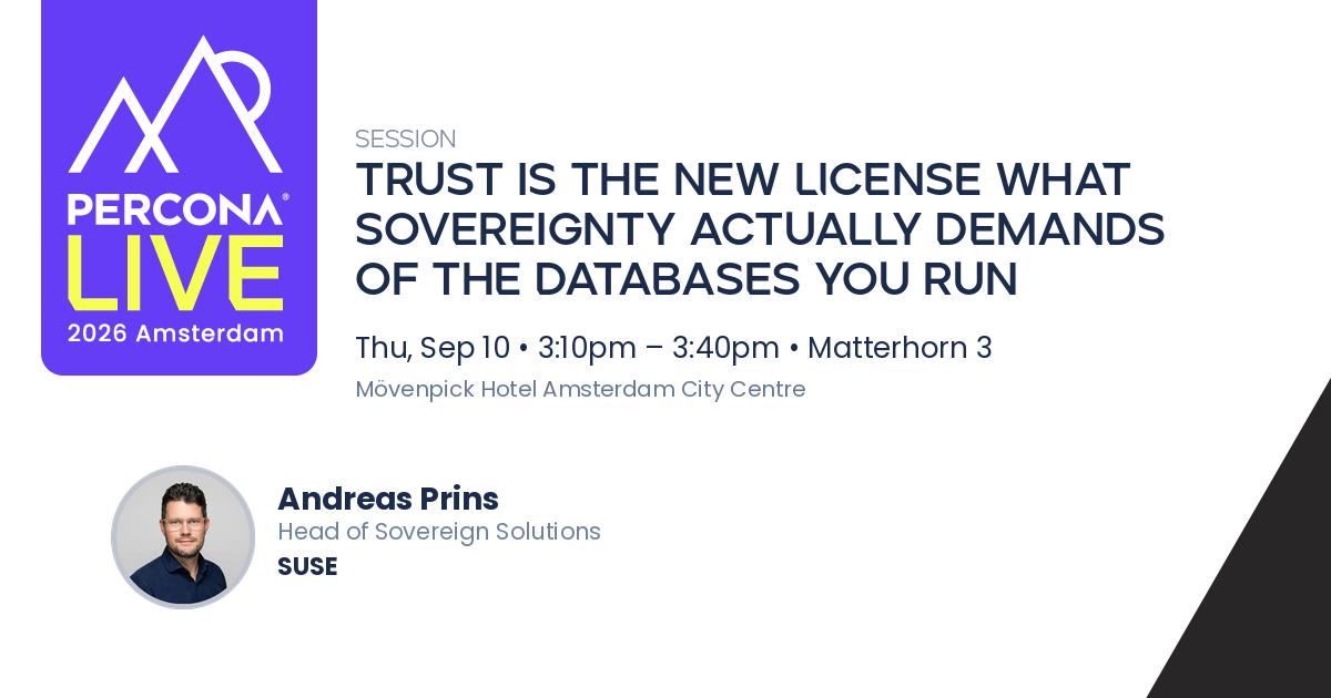 Trust Is the New License What sovereignty actually demands of the databases you run