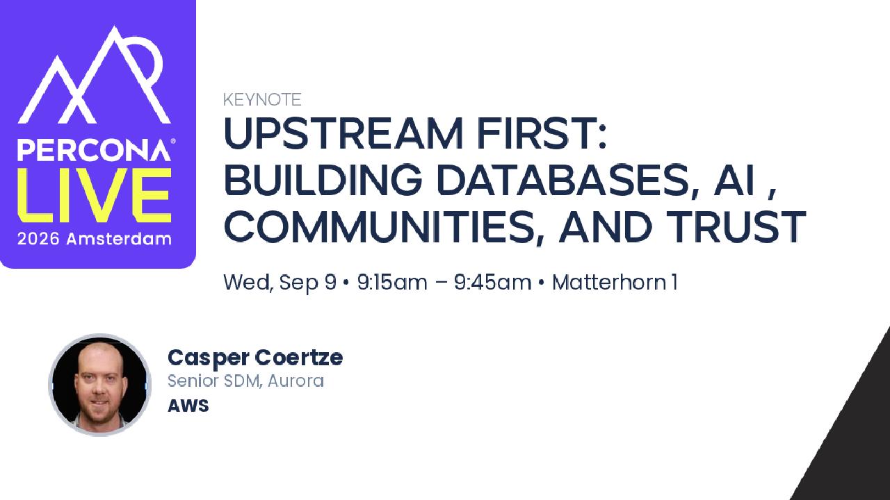 Upstream First: Building Databases, AI , Communities, and Trust