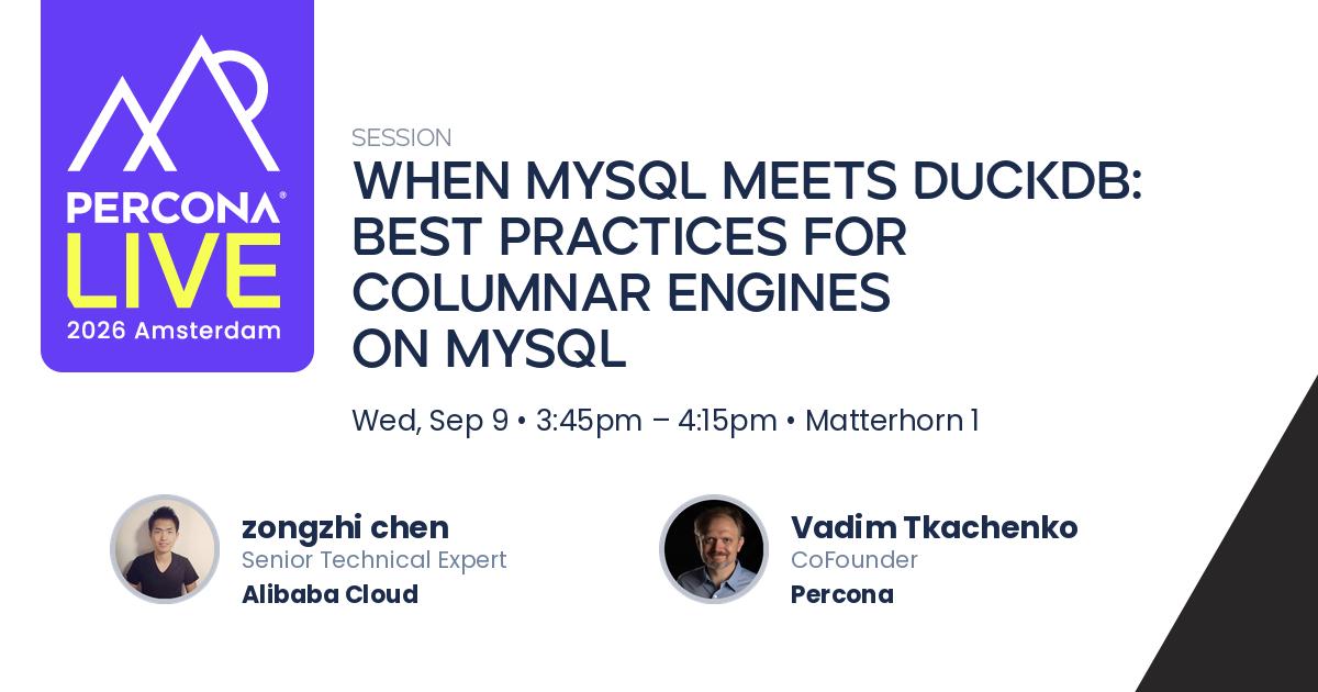 When MySQL meets DuckDB: Best practices for columnar engines on MySQL