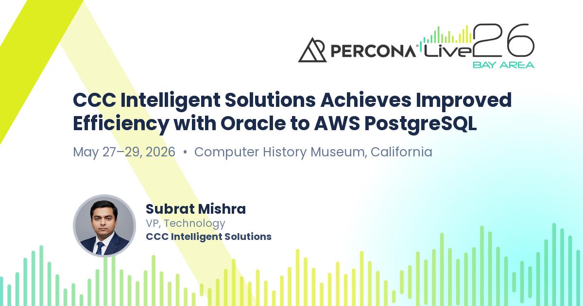 CCC Intelligent Solutions Achieves Improved Efficiency with Oracle to AWS PostgreSQL
