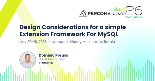 Design Considerations for a simple Extension Framework For MySQL