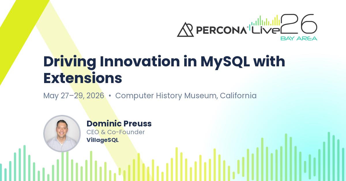 Driving Innovation in MySQL with Extensions