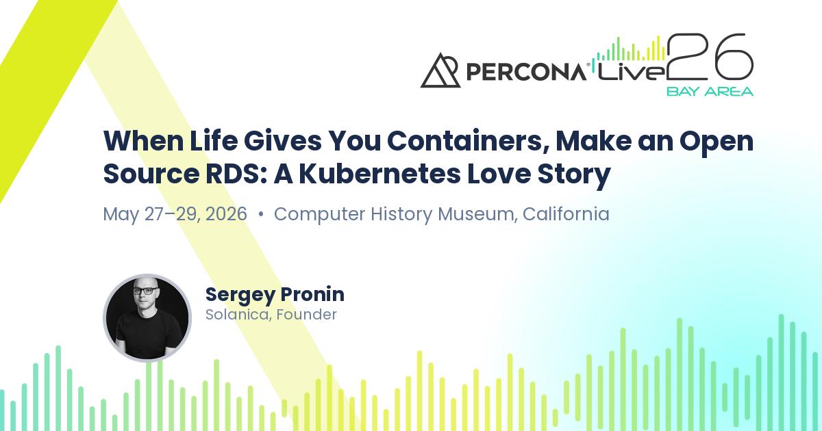 When Life Gives You Containers, Make an Open Source RDS: A Kubernetes Love Story